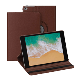 Draaibare iPad hoes voor iPad 2017/2018 - Bruin