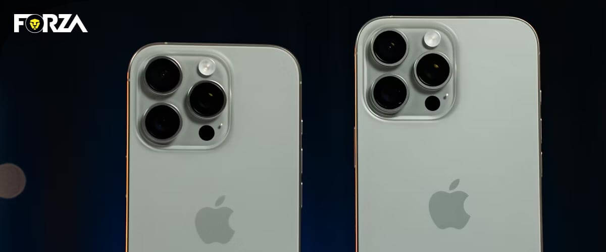 iPhone 16 Pro vs 15 Pro grote modellen naast elkaar